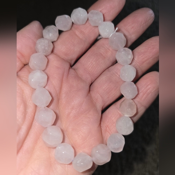 10mm Pink Quartz Bracelet - Picture 4 of 10